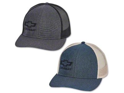 Bowtie Premium Low Pro Trucker Hat; Charcoal/Black