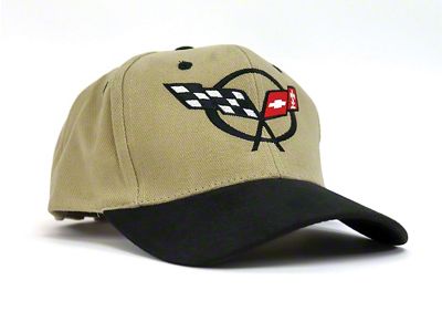 C5 Logo Hat; Tan and Black