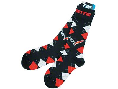 C7 Corvette Fan Nation Trouser Socks; Size 10-13