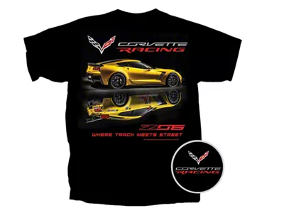 C7 Z06 Racing T-Shirt; Black