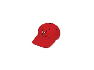 C8 Contrast Brim Hat; Red