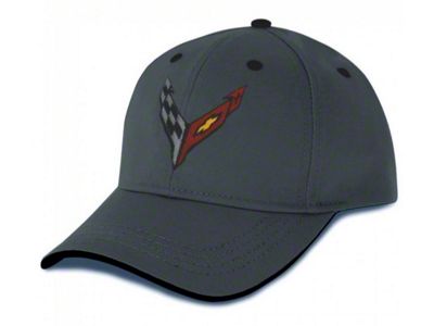 C8 Heritage Hat; Gray/Black