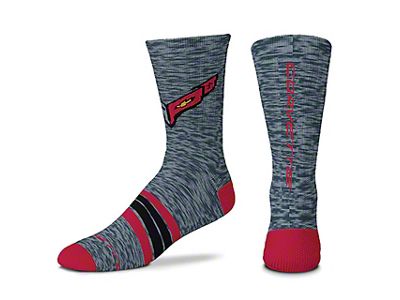 C8 LogoCrew Socks; Heather Gray