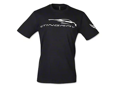 C8 Stingray Silhouette T-Shirt; Black