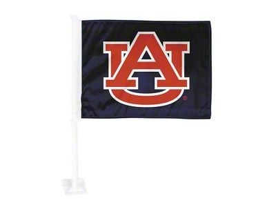 Car Flag with Auburn University Logo; Blue (Universal; Some Adaptation May Be Required)