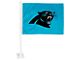 Car Flag with Carolina Panthers Logo; Blue (Universal; Some Adaptation May Be Required)