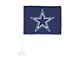 Car Flag with Dallas Cowboys Logo; Blue (Universal; Some Adaptation May Be Required)