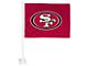 Car Flag with San Francisco 49ers Logo; Maroon (Universal; Some Adaptation May Be Required)