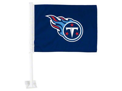 Car Flag with Tennessee Titans Logo; Blue (Universal; Some Adaptation May Be Required)