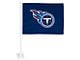 Car Flag with Tennessee Titans Logo; Blue (Universal; Some Adaptation May Be Required)