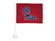 Car Flag with University of Mississippi Logo; Red (Universal; Some Adaptation May Be Required)