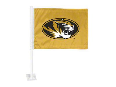 Car Flag with University of Missouri Logo; Gold (Universal; Some Adaptation May Be Required)