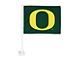 Car Flag with University of Oregon Logo; Green (Universal; Some Adaptation May Be Required)