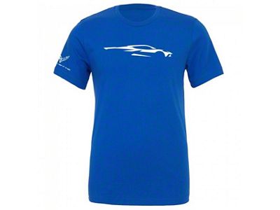 Car Gesture Jersey Tee; Royal Blue