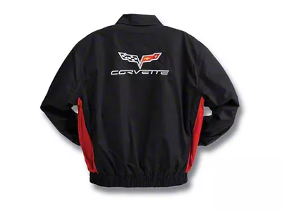 Corvette Twill Jacket; Red/Black