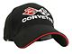 Crossed Flags Hat; Black and Red