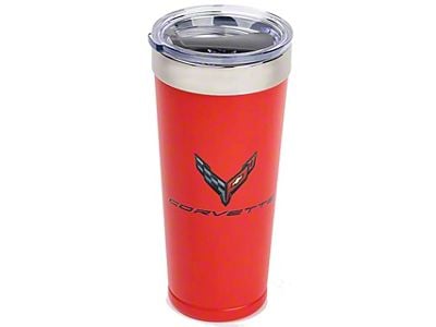 Double Wall Polar Tumbler with Copper Vacuum Insulation; Red