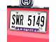 Embossed License Plate Frame with Kansas State University Logo; Purple (Universal; Some Adaptation May Be Required)