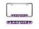 Embossed License Plate Frame with Kansas State University Logo; Purple (Universal; Some Adaptation May Be Required)