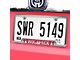 Embossed License Plate Frame with North Carolina State University Logo; Red (Universal; Some Adaptation May Be Required)