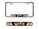 Embossed License Plate Frame with San Francisco Giants Logo; Orange (Universal; Some Adaptation May Be Required)