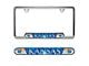 Embossed License Plate Frame with University of Kansas Logo; Blue (Universal; Some Adaptation May Be Required)