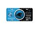 Embossed Metal License Plate with Carolina Panthers Logo; Blue / Black (Universal; Some Adaptation May Be Required)