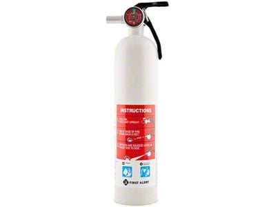 First Alert Vehicle Fire Extinguisher; White