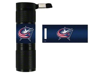 Flashlight with Columbus Blue Jackets Logo; Navy