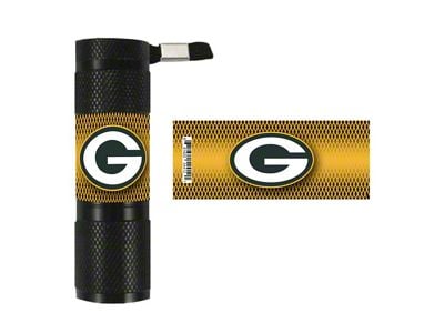 Flashlight with Green Bay Packers Logo; Yellow