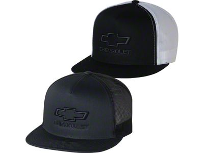 Flatbill Mesh-Back Hat; Black