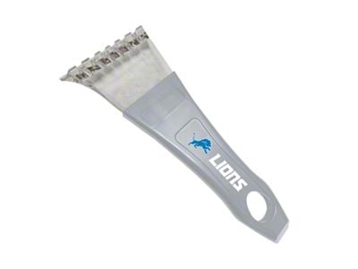 Ice Scaper with Detroit Lions Logo; Gray