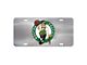 License Plate with Boston Celtics Logo; Stainless Steel (Universal; Some Adaptation May Be Required)