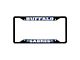 License Plate Frame with Buffalo Sabres Logo; Black and Blue (Universal; Some Adaptation May Be Required)