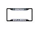 License Plate Frame with Gonzaga University Logo; Black and Navy (Universal; Some Adaptation May Be Required)