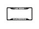 License Plate Frame with Las Vegas Raiders Logo; Black and Black (Universal; Some Adaptation May Be Required)