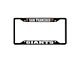 License Plate Frame with San Francisco Giants Logo; Black and Black (Universal; Some Adaptation May Be Required)