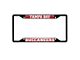 License Plate Frame with Tampa Bay Buccaneers Logo; Black and Red (Universal; Some Adaptation May Be Required)