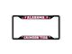 License Plate Frame with University of Alabama Logo; Black and Crimson (Universal; Some Adaptation May Be Required)