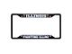 License Plate Frame with University of Illinois Logo; Black and Navy (Universal; Some Adaptation May Be Required)