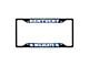 License Plate Frame with University of Kentucky Logo; Black and Blue (Universal; Some Adaptation May Be Required)