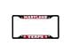 License Plate Frame with University of Maryland Logo; Black and Red (Universal; Some Adaptation May Be Required)