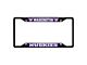 License Plate Frame with University of Washington Logo; Black and Purple (Universal; Some Adaptation May Be Required)