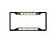 License Plate Frame with Vegas Golden Knights Logo; Black and Gold (Universal; Some Adaptation May Be Required)