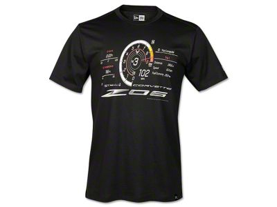 Men's C8 Z06 Tach T-Shirt with Front and Sleeve Graphics