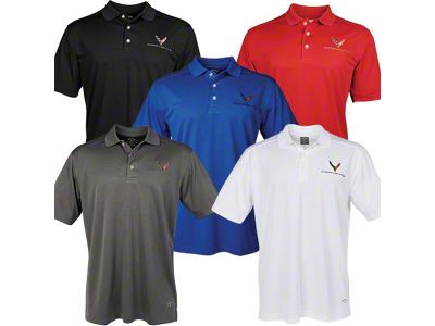 Men's Callaway Dry Core Polo Shirt with C8 Logos; White