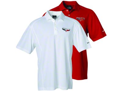 Men's Nike Dri-FIT Polo Shirt with 60th Anniversary Logo; Red