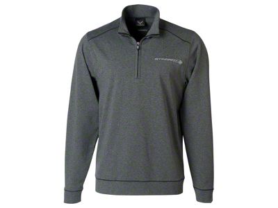 Men's Shoreline Half-Zip Sweater with C7 Stingray Logo; XXL