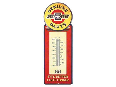 Metal Thermometer; Chevrolet