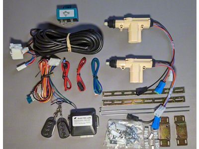 Power Lock Kit with Keyless Entry; 2-Door (Universal; Some Adaptation May Be Required)